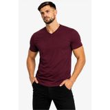 AXXEL Erkek Bordo Pamuk Likralı Süprem Kısa Kollu-T-shirt-D231