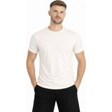 Axxel Erkek Ekru Kısa Kollu Pamuk T-SHIRT-D405