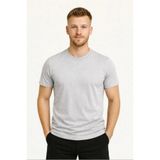 Axxel Erkek Gri Kısa Kollu T-SHIRT-D405