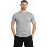 Axxel Erkek Gri Melanj Kısa Kollu T-SHIRT-D405