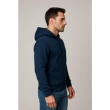Axxel Erkek Lacivert Fermuarlı Kapüşonlu SWEATSHIRT-W1084