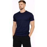 Axxel Erkek Lacivert Pamuk Likralı Süprem Kısa KOLLU-T-SHIRT-D230