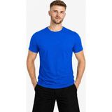Axxel Erkek Saks Mavisi Kısa Kollu Pamuk T-SHIRT-D405 - XL