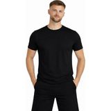 Axxel Erkek Siyah Kısa Kollu Pamuk T-SHIRT-D405 - 3XL