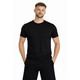 Axxel Erkek Siyah Kısa Kollu Pamuk T-SHIRT-D405 - XL