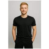 AXXEL Erkek Siyah Kısa Kollu T-shirt-d405