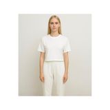 AXXEL Kadın Beyaz Kısa Kollu Oversize T-shirt-d814