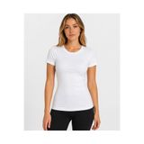 AXXEL Kadın Beyaz Likralı Süprem Slim Fit T-shirt-D232