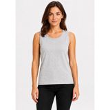 Axxel Kadın Likralı Süprem Bisiklet Yaka Kolsuz T-SHIRT-D2277 - Açık Gri - 2XL