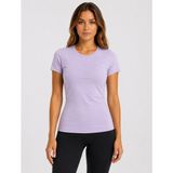 AXXEL Kadın Lila Likralı Süprem Slim Fit T-shirt-D232