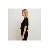 AXXEL Kadın Siyah Kısa Kollu Oversize T-shirt-d814
