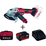 Axxio 125MM Kömürsüz Akülü Avuç Taşlama Seti, 4AH Starter Kit ve Bez Çanta - Seçenek 1