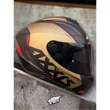 Axxis Draken Copper. ''2 Vizörlü'' Mat Motosiklet Kapalı Kask