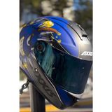 Axxıs Draken S Bombs B7 Mat Blue - XL
