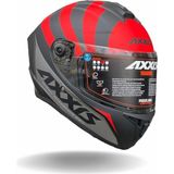 Axxis Draken S Premier B5 Matt Red Kask - M - Kırmızı - Siyah