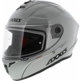 Axxıs Draken S Solıd V.2 Gloss Gray Kask + Füme Vizör - 2XL - Gri