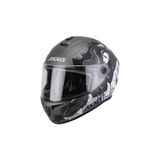 AXXIS Draken S Trooper D2 Matt Grey Full Face Motosiklet Kaskı + Yedek Siyah Vizör