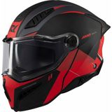 Axxis Ghostfighter Sv Maniac B5 Black Red Motosiklet Çene Açılır Kask - Çok Renkli