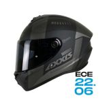 Axxis Motosiklet Full Face Draken S Siyah-Gri MP4 B1 Motorcu Kaskı Çift Vizörlü