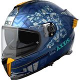 Axxis Motosiklet Kask Hawk Evo Lets Rıde B7 Full Face Güneş Vizörlü Motor Kaskı - Çok Renkli