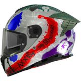 Axxis Motosiklet Kask Hawk Evo Sıck Joke Full Face Güneş Vizörlü Motor Kaskı - Çok Renkli