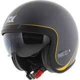 Axxis Motosiklet Kaskı Retro Güneş Vizörlü Hornet S Sv Neo C12 Mat Gri Motorcu Kask - 2XL - Çok Renkli