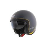 AXXIS Motosiklet Kaskı Retro Güneş Vizörlü Hornet S Sv Neo C12 Matt Grey Motorcu Kask