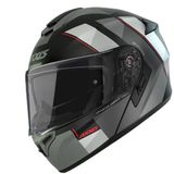 Axxis Motosiklet Kaskı Storm SV Dıamond B22 Mat-Gri Çene Açılır Kask