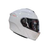 Axxis Motosiklet Kaskı Storm Sv Solid A0 Gloss Pearl Whıte Çene Açılır Kask - Beyaz