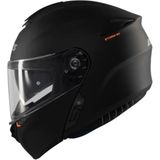 Axxis Motosiklet Kaskı Storm Sv Solid A1 Matt-Black Çene Açılır Kask - Siyah