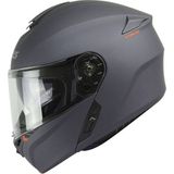 Axxis Motosiklet Kaskı Storm Sv Solid A2 Matt-Titanium Çene Açılır Kask - 2XL - Gri