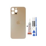 AXYA İphone 12 Pro Max Arka Kapak Cam +Yapıştırıcı B700 + Tamir Seti Gold