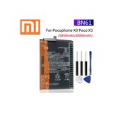 AXYA Xiaomi Pocophone X3 Nfc - Battery Bn61 6000mah Tamir Seti