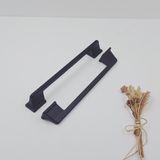 Ay-Az Kulp Kale 128/160MM Metal Siyah Mutfak Banyo Dolap Mobilya Çekmece Kulpu 1. Sınıf Malzeme