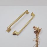 Ay-Az Kulp Kürdevan 160MM Metal Modern Şık Mat Altın Mutfak Banyo Dolap Çekmece Kulpu 1. Sınıf Malzeme