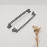 Ay-Az Kulp Kürdevan 160MM Modern Şık Füme Mutfak Banyo Dolap Çekmece Kulpu 1. Sınıf Malzeme