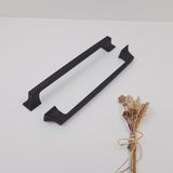 Ay-Az Kulp Kürdevan 160MM Modern Şık Siyah Mutfak Banyo Dolap Çekmece Kulpu