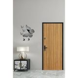Ay Dizayn Kelebek Anahtar Askısı ve 2 Kelebek Anahtarlık - Gümüş