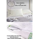 AY Home 1 Adet Visco Yastık Ortopedik Terletmeyen Vıscouyku Yastığı Premium Kılıflı 1750 kg Beyaz - 50 x 70 cm