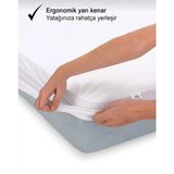 AY Home 90 x 190 cm Fitedd Sıvı Geçirmez Yatak Alezi Yatak Çarşafı Yatak Koruyucu Pamuklu Dört Kenar Lastik % 100 Sıvı Geçirmez Alez Alez Komple - 90 x 190 cm - Beyaz