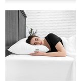 AY Home Antialerjik Antibakteriyal Boncuk Silikon Yastık Diş Kumaş 100% Pamuklu 800 gr 50X70 cm Ebatında - 50 x 70 cm - Beyaz