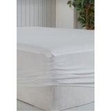 AY Home Pamuklu Beyaz Fıtted Çift Kişilik Sıvı Geçirmez Alez Yatak Koruyucu Tulum - 160 x 200 cm