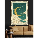 Ay Kart Tarot Kartı Dekoratif Kanvas - Mdf Ahşap Tablo