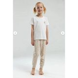 Ay Kids Aykidsclup Arnetta Kız Çocuk Basic Desenli Takım 3303- - 10 - 11 Yaş - Bej