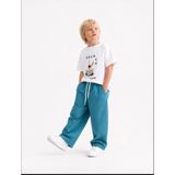 Ay Kids Aykidsclup Erkek Çocuk Çizgili Pantolonlu Yaz Kombini 1009 - 4 - 5 Yaş - Karışık
