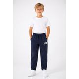 Ay Kids Erkek Çocuk Lacivert Basic Eşofman Altı – Rahat Kalıp Lastikli Jogger Pantolon 7342- - 6 - 7 Yaş