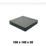 AY MAGNET 100MM x 100MM x 20MM Büyük Güçlü Ferrit Kömür Seramik Magnet Mıknatıs