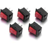 Ay Magnet Aç Kapa Tek Konumlu Kırmızı Mini Anahtar On Of Switch Pano Tipi Güç Anahtarı 5'li Paket