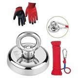 AY MAGNET Neodyum Pot Mıknatıs Seti 48 mm Çapında Kancalı Magnet Fishing Halatlı Klasik Tema - 1 Parça