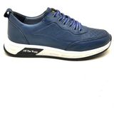 Ay Moda Ayakkabı 3796 Luis Figo Deri Erkek Günlük Sneakers Ayakkabı - 003-Lacivert